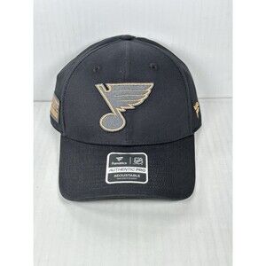 Fanatics NHL St. Louis Blues Military Appreciation Adjustable Black Hat NWT